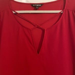 Short sleeve cross neck shirt